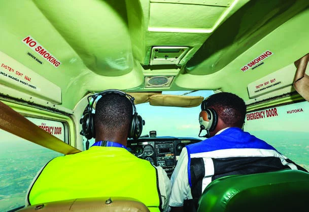 Pilot training in a flight simulator